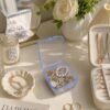Forever bene Square Plastic Storage Boxes with Lids, Organizer Containers for Small Parts, Crafts, Jewelry, Office Supplies,Nails, SMT components (Clear, 28 Pcs 3 x 3 x 1 in)