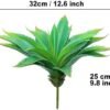 413DMQA8fkL._AC_-3.jpg Forever bene Large 12.6" Artificial Succulents Aloe Plants Real Touch Fake Flowers Unpotted, Fake Agave Perfect for Home, Wedding, Festival Arrangement Fake Succulent Aloe Vera Plant (1, Green-Red)