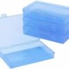 41Cgm1gdd4L._AC_-5.jpg Forever bene 4 Pack Clear Plastic Storage Boxes with Lids, Organizer Containers 7.1x4.3x1.2 Inches for Small Parts, Crafts, Jewelry, Office Supplies