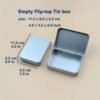 41TGxWbJbHL._AC_.jpg Forever bene Tin Box-12 Pcs w/Clear Lid f+12 PCS Solid Lid 4.5" x 3.5" x 0.9"