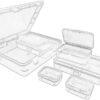 41tRtfKk7cL._AC_-2.jpg Forever bene 9 Pack Clear Plastic Container with Lid Set, Assorted Sizes Mini Storage Boxes with Bonus Marking Labels for DIY Crafts, Snap Beads, Charms, Stickers, SMT Components, Hardware