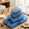 516fmfJA2pL._AC_-3.jpg Forever bene Blue Organizer Boxes, 24 Pack Mixed Size Plastic Storage Containers with Hinged Lid & Label Stickers, Multi-Size Rectangular Clear Boxes for Beads, Jewelry, Crafts, Electronic - DIY