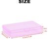 Version 1.0.0 Forever bene 8-Pack Clear Plastic Organizer Boxes,Small Parts Storage Containers with Secure Latch Lids for Craft Supplies,Jewelry, Beads,Office Nail Tools (Pink, 5.3" x 3.2" x 1.2")