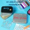 Forever bene Flip-Top Tin Rectangular Metal Tin Boxes with Hinged Lids, Empty Storage Containers in for Gift Cards, Crafts, Hardware & EDC Survival Kits (White, 12 Pcs 4.5" x 3.5" x 0.9")