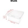 Forever bene 17 Pack Clear Plastic Storage Boxes with Lids,Beading Storage 3x3x1.4 Inches Square Organizer Containers for Small Parts, Crafts, Jewelry, SMT Components