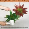 51rPqqPsq1L._AC_-3.jpg Forever bene Large 12.6" Artificial Succulents Aloe Plants Real Touch Fake Flowers Unpotted, Fake Agave Perfect for Home, Wedding, Festival Arrangement Fake Succulent Aloe Vera Plant (1, Green-Red)