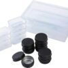 Forever bene Mixed Storage System,2-Pack Outer Cases with 7 Plastic Boxes & 8 Aluminum Tins (0.5oz), Portable Organizer Kit for Diamond Art,Beads,Salves,Spices & Travel Jewelry (Gold Clear Lid)