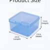 Forever bene Square Plastic Storage Boxes with Lids, Organizer Containers for Small Parts, Crafts, Jewelry, Office Supplies,Nails, SMT components (Clear, 30 Pcs 2 Size)