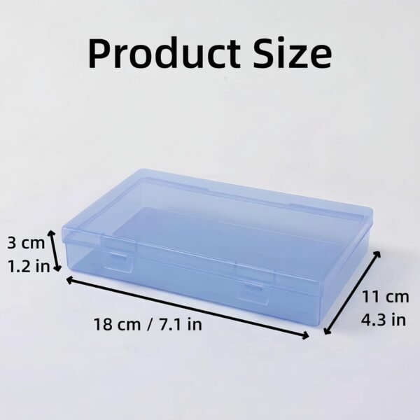 617x3409M9L._AC_SL1500_-3.jpg Forever bene 4 Pack Clear Plastic Storage Boxes with Lids, Organizer Containers 7.1x4.3x1.2 Inches for Small Parts, Crafts, Jewelry, Office Supplies