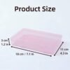 Version 1.0.0 Forever bene 4-Pack Pink Plastic Storage Boxes with Lids, Organizer Containers for Small Parts, Crafts, Jewelry, Office Supplies (180x110x30mm) Pink Plastic Case