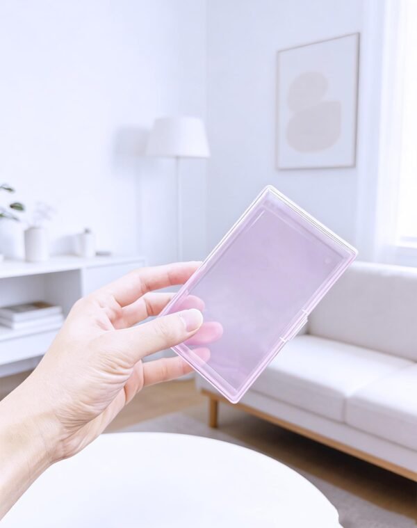 Version 1.0.0 Forever bene 8-Pack Clear Plastic Organizer Boxes,Small Parts Storage Containers with Secure Latch Lids for Craft Supplies,Jewelry, Beads,Office Nail Tools (Pink, 5.3" x 3.2" x 1.2")