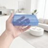 Version 1.0.0 Forever bene 8-Pack Clear Plastic Organizer Boxes,Small Parts Storage Containers with Secure Latch Lids for Craft Supplies,Jewelry, Beads,Office Nail Tools (Blue, 5.3" x 3.2" x 1.2")