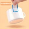 Forever bene 3200 PCS Small Blank Label Stickers - Self-Adhesive, Easy-to-Write,Mini White Tags with Blue Border - Perfect for Price Tags,Product Labels,Key,Storage Organization, 0.95 x 0.55 in