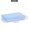Version 1.0.0 Forever bene 8-Pack Clear Plastic Organizer Boxes,Small Parts Storage Containers with Secure Latch Lids for Craft Supplies,Jewelry, Beads,Office Nail Tools (Blue, 5.3" x 3.2" x 1.2")