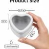 Version 1.0.0 Forever Bene 4 Pack Heart Shaped Tins with Clear Window Lids, 2.5 oz Empty Candle Tins 2.3x2.4x1.1 Inches, Mixed Color Variety Pack for Color Demander DIY Crafts,Empty Tin Box Multicolour
