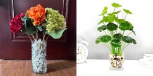 Forever bene Resin Starfish - Vase Filler + Simulated Lotus Leaf