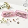 Version 1.0.0 Forever bene 8-Pack Clear Plastic Organizer Boxes,Small Parts Storage Containers with Secure Latch Lids for Craft Supplies,Jewelry, Beads,Office Nail Tools (Pink, 5.3" x 3.2" x 1.2")
