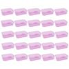 Forever bene 30-Pack Small Plastic Storage Boxes with Secure Lids, Organizer Containers for Beads, Jewelry, Crafts, Small Parts Collection (65x45x20mm) - Pink Plastic Case