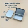 716n5pvhjsL._AC_SL1500_.jpg Forever bene Tin Box-12 Pcs w/Clear Lid f+12 PCS Solid Lid 4.5" x 3.5" x 0.9"