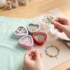 Version 1.0.0 Forever Bene 4 Pack Heart Shaped Tins with Clear Window Lids, 2.5 oz Empty Candle Tins 2.3x2.4x1.1 Inches, Mixed Color Variety Pack for Color Demander DIY Crafts,Empty Tin Box Multicolour