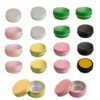 Forever Bene Aluminum Tins with Screw Lids, 0.5 oz Small Metal Containers, 18 Pack Multicolor Refillable Mini Tins for Lip Balm, Candle, DIY Storage, Parts Organization,With label stickers Alu Box