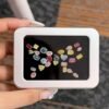 Version 1.0.0 Forever Bene Tin Box Small Metal Storage Box w/Clear Lid - Portable for Beads, JewelryCrafts, Zyn Tin,Mint Candy,Small Items Travel,Stackable (Silvery, 2 Pcs 4.5" x 3.5" x 0.9")