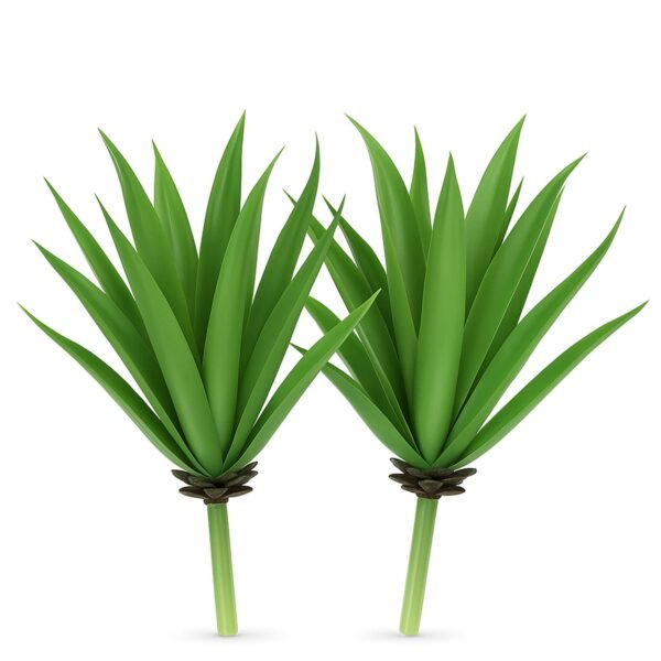 Realistic Artificial Succulents-Faux Yucca, Agave Plants, and Gladiolus Zero Maintenance, Plastic Flowers,Water-free Plants for Bathroom Vegetation,Greenery for Home Office Decor