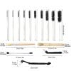 Espresso Machine Cleaning Brush - 15 PCS Long Handle Straw & Bottle Brush Kit, Flexible Scrubber for Coffee Pots, Mugs, Cups, Water Bottles, Glassware & Bent Pipes