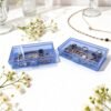 Version 1.0.0 Forever bene 8-Pack Clear Plastic Organizer Boxes,Small Parts Storage Containers with Secure Latch Lids for Craft Supplies,Jewelry, Beads,Office Nail Tools (Blue, 5.3" x 3.2" x 1.2")