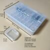 Version 1.0.0 Forever bene Small Bead Organizers Mini Clear Bead Storage-16 Pack Clear Plastic Boxes For beads organization,DIY project,nail art tools,diamond, small items,with Sheets Label Stickers