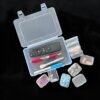 Version 1.0.0 Forever bene Small Bead Organizers Mini Clear Bead Storage-16 Pack Clear Plastic Boxes For beads organization,DIY project,nail art tools,diamond, small items,with Sheets Label Stickers