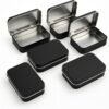 71QjkMAbZ9L._AC_SL1500_-20.jpg Small Metal Box With Lid-Cookie Tins Metal Tins With Lids Lens Wipes Storage Container Mini Portable Box,Empty Hinged Tin,For Organize Mint Candy Jar,Sewing (Golden, 20 Pcs 3.7" x 2.4" x 0.9")