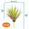 Version 1.0.0 2 PCS Artificial Agave Succulents Plants Real Touch Lifelike Succulants Plants Faux Greenery Garden DIY Home Office Decoration Ornament