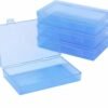 71fLQzxxpdL._AC_SL1500_-5.jpg Forever bene 4 Pack Clear Plastic Storage Boxes with Lids, Organizer Containers 7.1x4.3x1.2 Inches for Small Parts, Crafts, Jewelry, Office Supplies