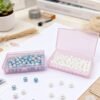 Version 1.0.0 Forever bene 8-Pack Clear Plastic Organizer Boxes,Small Parts Storage Containers with Secure Latch Lids for Craft Supplies,Jewelry, Beads,Office Nail Tools (Pink, 5.3" x 3.2" x 1.2")