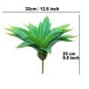 Large 12.6" Artificial Succulents Aloe Plants Real Touch Fake Flowers Unpotted, Fake Agave Perfect for Home, Wedding, Festival Arrangement (1, Green-Red)