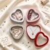 Version 1.0.0 Forever Bene 4 Pack Heart Shaped Tins with Clear Window Lids, 2.5 oz Empty Candle Tins 2.3x2.4x1.1 Inches, Mixed Color Variety Pack for Color Demander DIY Crafts,Empty Tin Box Multicolour