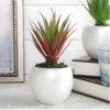 Version 1.0.0 2 PCS Artificial Agave Succulents Plants Real Touch Lifelike Succulants Plants Faux Greenery Garden DIY Home Office Decoration Ornament