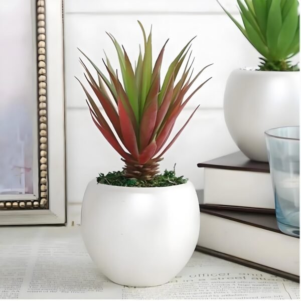 Version 1.0.0 2 PCS Artificial Agave Succulents Plants Real Touch Lifelike Succulants Plants Faux Greenery Garden DIY Home Office Decoration Ornament