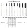 Espresso Machine Cleaning Brush - 15 PCS Long Handle Straw & Bottle Brush Kit, Flexible Scrubber for Coffee Pots, Mugs, Cups, Water Bottles, Glassware & Bent Pipes