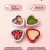 Version 1.0.0 Forever Bene 4 Pack Heart Shaped Tins with Clear Window Lids, 2.5 oz Empty Candle Tins 2.3x2.4x1.1 Inches, Mixed Color Variety Pack for Color Demander DIY Crafts,Empty Tin Box Multicolour