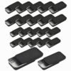 Forever bene 20 Pack Slide Top Metal Tins, Matte Black Rectangular Empty Containers with Lids,Small Portable Storage Box for Beads,Crafts,Hardware,Jewelry - Includes 10 Large (3.6") and 10 Small (3")
