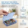 Forever bene Plastic File Storage Box Bead Organizer-25 Pack A4 Large & 24 Small Suitable For A4 Paper,Tool Storage,Electronic Parts,Photo Organizer,Scrapbook,Sewing,Jewelry Making,Diamond Art