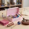 Version 1.0.0 Forever bene 6 Pack Pink Metal Tins with Hinged Lids, 3.7x2.4x0.9 Inches Small Tin Box Containers with Bonus Labels, Pocket Size Blank Cases for Guitar Picks, Sewing Needles, Crafts Packaging