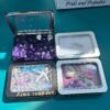 Version 1.0.0 Forever Bene Tin Box Small Metal Storage Box w/Clear Lid - Portable for Beads, JewelryCrafts, Zyn Tin,Mint Candy,Small Items Travel,Stackable (Silvery, 2 Pcs 4.5" x 3.5" x 0.9")