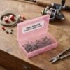 Version 1.0.0 Forever bene 8-Pack Clear Plastic Organizer Boxes,Small Parts Storage Containers with Secure Latch Lids for Craft Supplies,Jewelry, Beads,Office Nail Tools (Pink, 5.3" x 3.2" x 1.2")