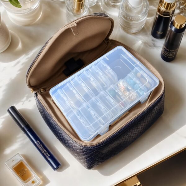 Version 1.0.0 Forever bene Small Bead Organizers Mini Clear Bead Storage-16 Pack Clear Plastic Boxes For beads organization,DIY project,nail art tools,diamond, small items,with Sheets Label Stickers