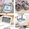 Version 1.0.0 Forever Bene Tin Box Small Metal Storage Box w/Clear Lid - Portable for Beads, JewelryCrafts, Zyn Tin,Mint Candy,Small Items Travel,Stackable,DIY,Versatile,With Adhesive Label (Silvery 12 Pcs)