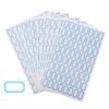 Forever bene 3200 PCS Small Blank Label Stickers - Self-Adhesive, Easy-to-Write,Mini White Tags with Blue Border - Perfect for Price Tags,Product Labels,Key,Storage Organization, 0.95 x 0.55 in