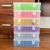81Jpas4XtmL._AC_SL1500_-1.jpg Forever bene Yellow plastic box-Bead Organizer Box-31 Pcs Small Clear Plastic Bead Storage Containers Craft Storage Box with Hinged Lid, 1sheet Labels, Mini Box for Jewelry Making, Crafts, Small Parts